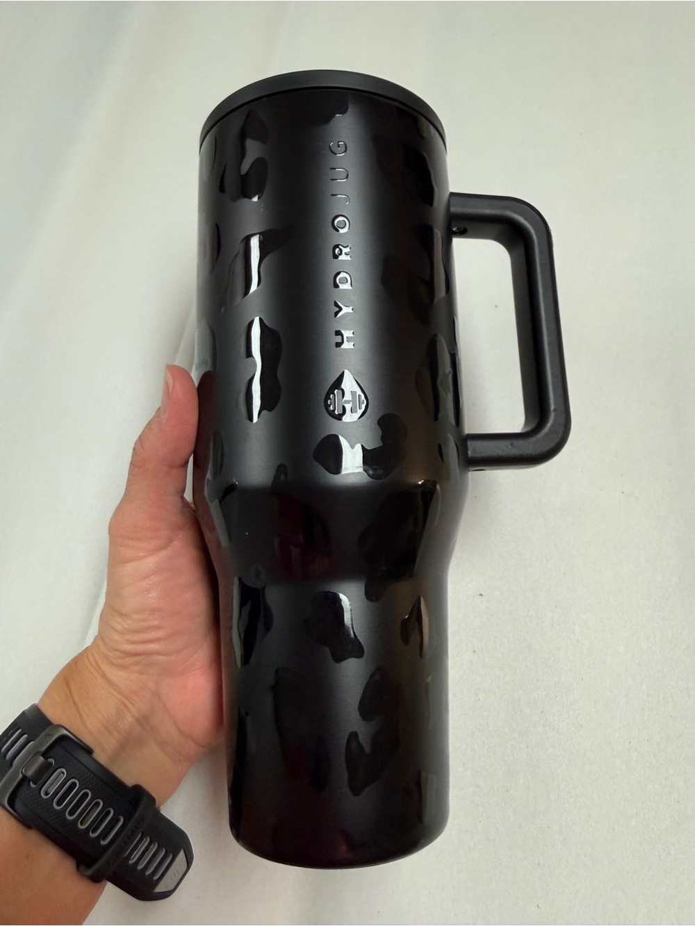 HydroJug Black Leopard 32 oz traveler